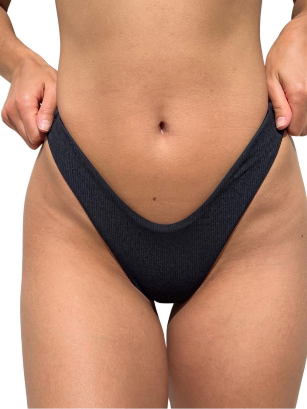 NWT Epiphany LA Ribbed High Cut Bikini Bottom